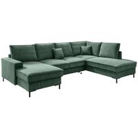 MID.YOU SEDACÍ SOUPRAVA, textil, tmavě zelená