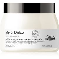 L’Oréal Professionnel Serie Expert Metal Detox globinsko hranilna maska za barvane in poškodovane lase 500 ml