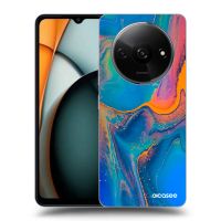 Silikónový čierny obal pre Xiaomi Redmi A3 - Rainbow