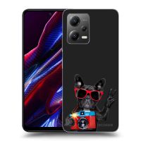 Silikónový čierny obal pre Xiaomi Poco X5 - Francúzsky Buldoček