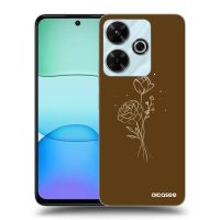 ULTIMATE CASE pro Xiaomi Redmi 13 4G - Brown flowers