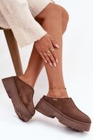 Damskie śniegowce z eko-zamszu