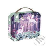 Puzzle v kufríku Jednorožce 54 ks - puzzle z kategorie 15 - 60 dílků