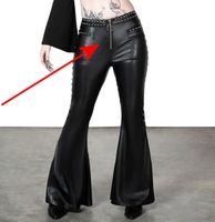 Ženske hlače Black - OŠTEĆENE L