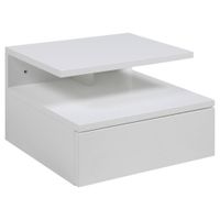 NOČNÝ STOLÍK, biela, 35/22,5/32 cm