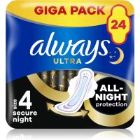 Always Ultra Secure Night санитарни кърпи 24 бр.