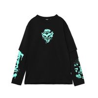 Cropp - Majica z dolgimi rokavi Arcane - črna