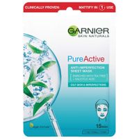 Garnier Gesichtsmaske Skin Naturals Pure Active Anti-Blemish Tissue Mask