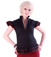 Frauenhemd DEAD THREADS - Black - BC9007 XL