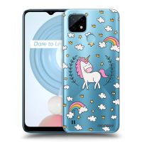 Silikónový prehľadný obal pre Realme C21Y - Unicorn hviezdne nebo