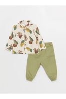 LC Waikiki Patterned Long Sleeve Baby Boy Shirt and Trousers Set of 2