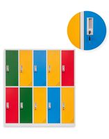 Kovová šatní skříň na oblečení Peru Color