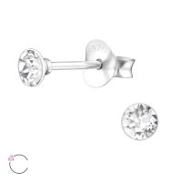Olivie Strieborné náušnice so Swarovski kryštálom 2097