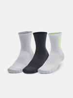 Under Armour UA 3-Maker Mid-Crew Socken 3 Paar Grau