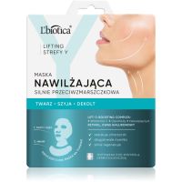 L’biotica Lifting Y Zone hydratačná pleťová maska proti vráskam 1 ks