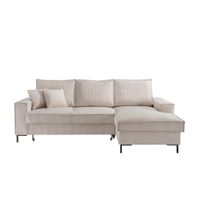 P & B ROHOVÁ SEDAČKA, textil, béžová