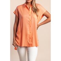 Kurzarmshirt, Apricot