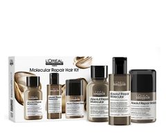 Cestovná sada pre poškodené vlasy Loréal Professionnel Serie Expert Absolut Repair Molecular Mini Trio Kit - L’Oréal Professionnel + darček zadarmo