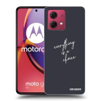 Silikónový čierny obal pre Motorola Moto G84 5G - Všetko je na tebe
