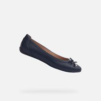 Dark blue women's ballet flats Geox Charlene - Women's
