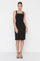 Trendyol Black Strappy Woven Woven Dress