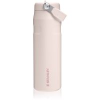 Stanley IceFlow™ Flip Straw Bottle fľaša na vodu z nehrdzavejúcej ocele s rúrkou Rose Quartz 710 ml