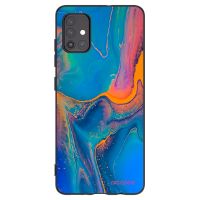 Silikónový čierny obal pre Samsung Galaxy A51 A515F - Rainbow