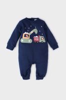 DEFACTO Baby Boy Newborn Christmas Themed Long Sleeve Romper