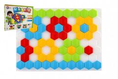 Mozaika klobúčik 4cm pre najmenších hladký 80ks v krabici 45x34x4cm 12m+