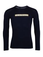 Emporio Armani Majica  bež / mornarsko plava / žuta