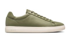 Clae Bradley Olive Leather Unisex - Tenisky Clae - Zelená - CL23ABR07-5.5 - Size: 5.5