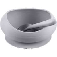 Zopa Silicone Tableware Set σετ φαγητού Dove Grey 1 τμχ
