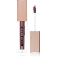 NOBEA Metal Liquid Eyeshadow tekoče senčilo za oči odtenek Sparkling Grape #E07 4 ml