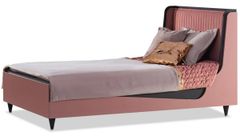 Posteľ 120x200 khalisa - ružová, čierna