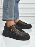 Resti Women's Perseida platform sneakers black eco-leather