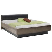 Carryhome POSTEĽ, 180/200 cm, čierna, farba duba