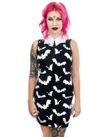 Damenkleid TOO FAST – WEDNESDAY ADDAMS – BATTY FLYING – WDBT-R-BATTY L