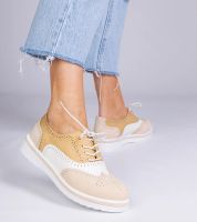 Gemre Bézs klasszikus oxford cipők Toddi