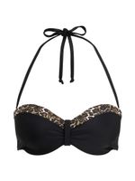 LASCANA Bikini gornji dio 'Adele'  sivkasto bež / smeđa / tamno smeđa / crna