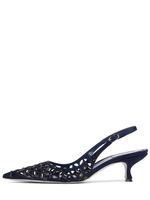 50mm Trifora Suede Slingbacks