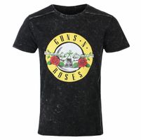 Koszulka metal męskie Guns N' Roses - Classic Logo Snow - ROCK OFF - GNRSWASH02MB M