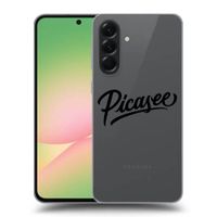 Silikónový prehľadný obal pre Samsung Galaxy A56 5G A566B - Picasee - old logo - black