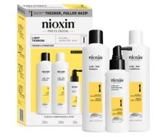 Sada pre mierne rednúce prírodné vlasy Nioxin System 1 Trial Kit No. 1 (99350180548) + darček zadarmo