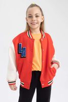 DEFACTO Girls College Collar Bomber Cardigan