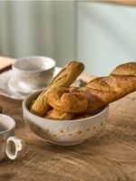 Sinsay - Ceramiczna miska z motywem kwiatów - biały