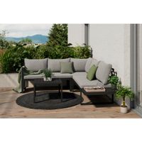 Ambia Garden TERASOVÁ SEDACIA SÚPRAVA 3-dielne, kov, plast, textil