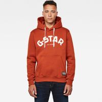 G-STAR Sweatshirt - Varsity Felt hdd sw l\s orange