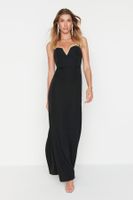 Trendyol Black Stone Detailed Evening Dress