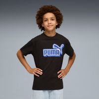 PUMA Essentials Logo Lab Relaxed Graphic T-Shirt Teenager, Kleidung, Schwarz, 7-8Y