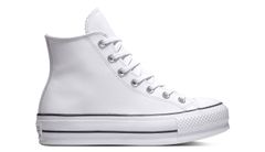 Converse Chuck Taylor All Star Platform Leather High-Top - Dámske - Tenisky Converse - Biele - 561676C - Veľkosť: 36.5